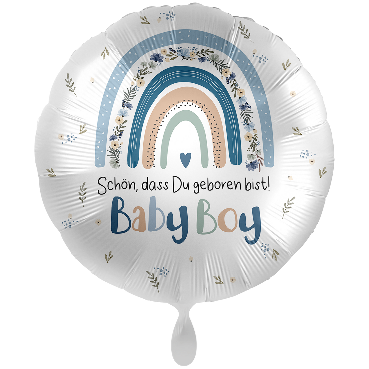 1 Ballon XXL - Baby Boy - Regenboog Jongen - NL