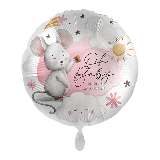 1 Ballon - Baby Girl - Babymuis - NED