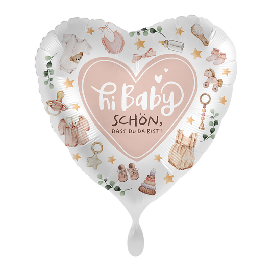 1 Ballon - Baby Girl - Hi Baby - NL