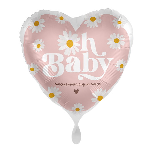 1 Ballon - Baby Girl - Oh Baby Blume - NL