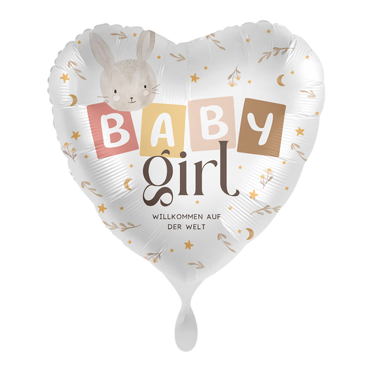 1 Ballon - Baby Girl - Welkom op de wereld - NLD