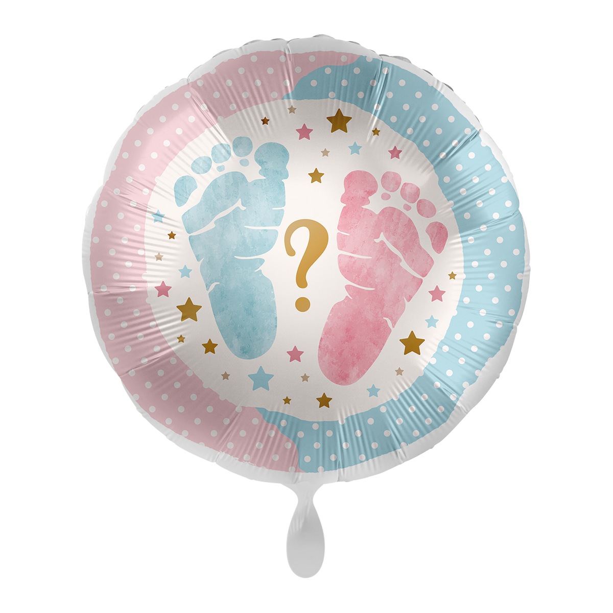 1 Ballon - Gender Reveal - Empreintes de pieds - UNI