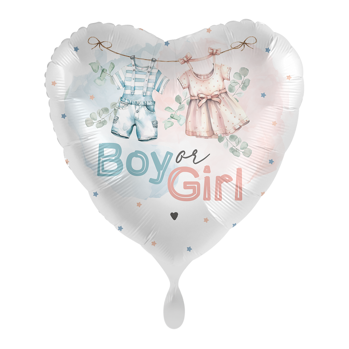1 ballon - Révélation du sexe - Vêtements de bébé - ENG