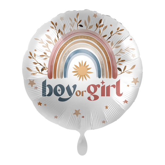 1 Ballon - Gender Reveal - Regenboog - ENG