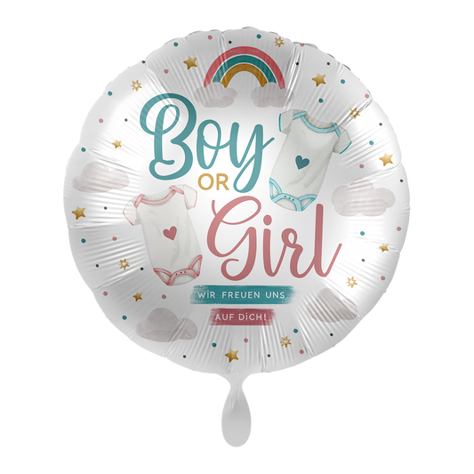 1 Ballon - Gender Reveal - romperfeestje - NL