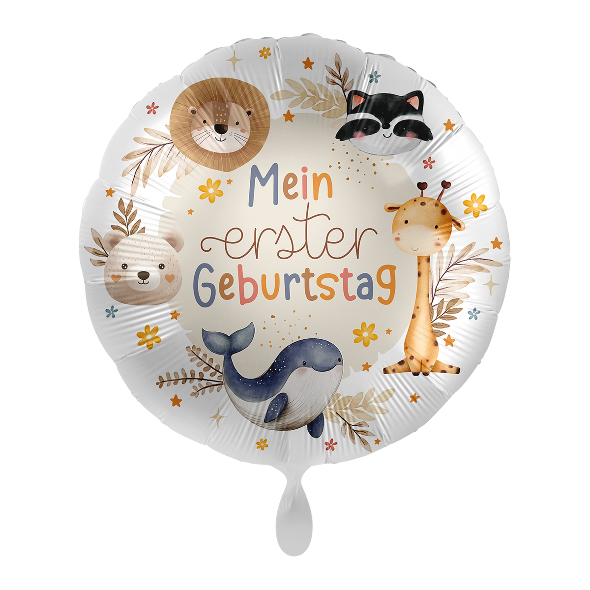 1 Ballon - Kinderverjaardag Neutraal - Animal Party - NL