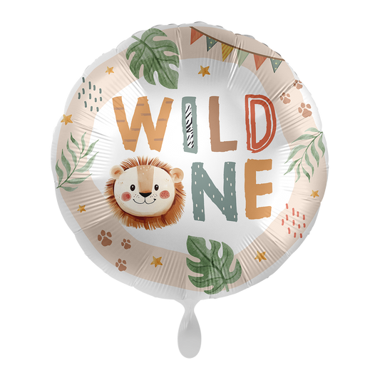 1 Ballon - Kinderverjaardag Neutraal - Wild One - ENG