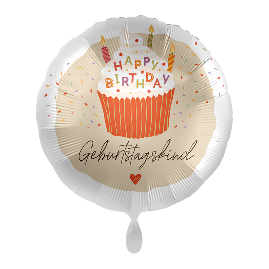 1 Ballon - Sweet Birthday Cupcake - FRA