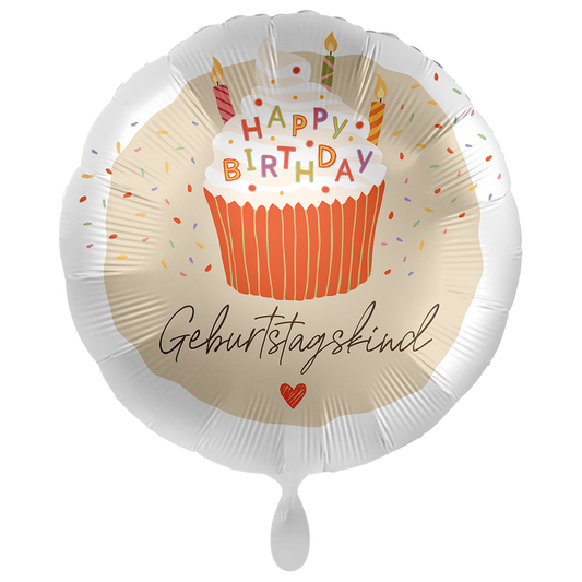 1 Ballon XXL - Sweet Birthday Cupcake - FRA