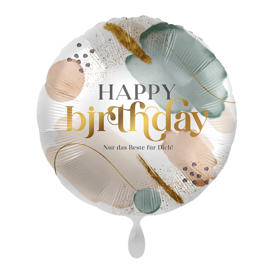 1 Ballon - Anniversaire Moderne Naturel - ALL