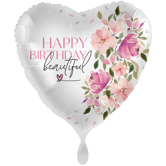 1 Ballon XXL - Mooie bloemen voor je verjaardag - NL