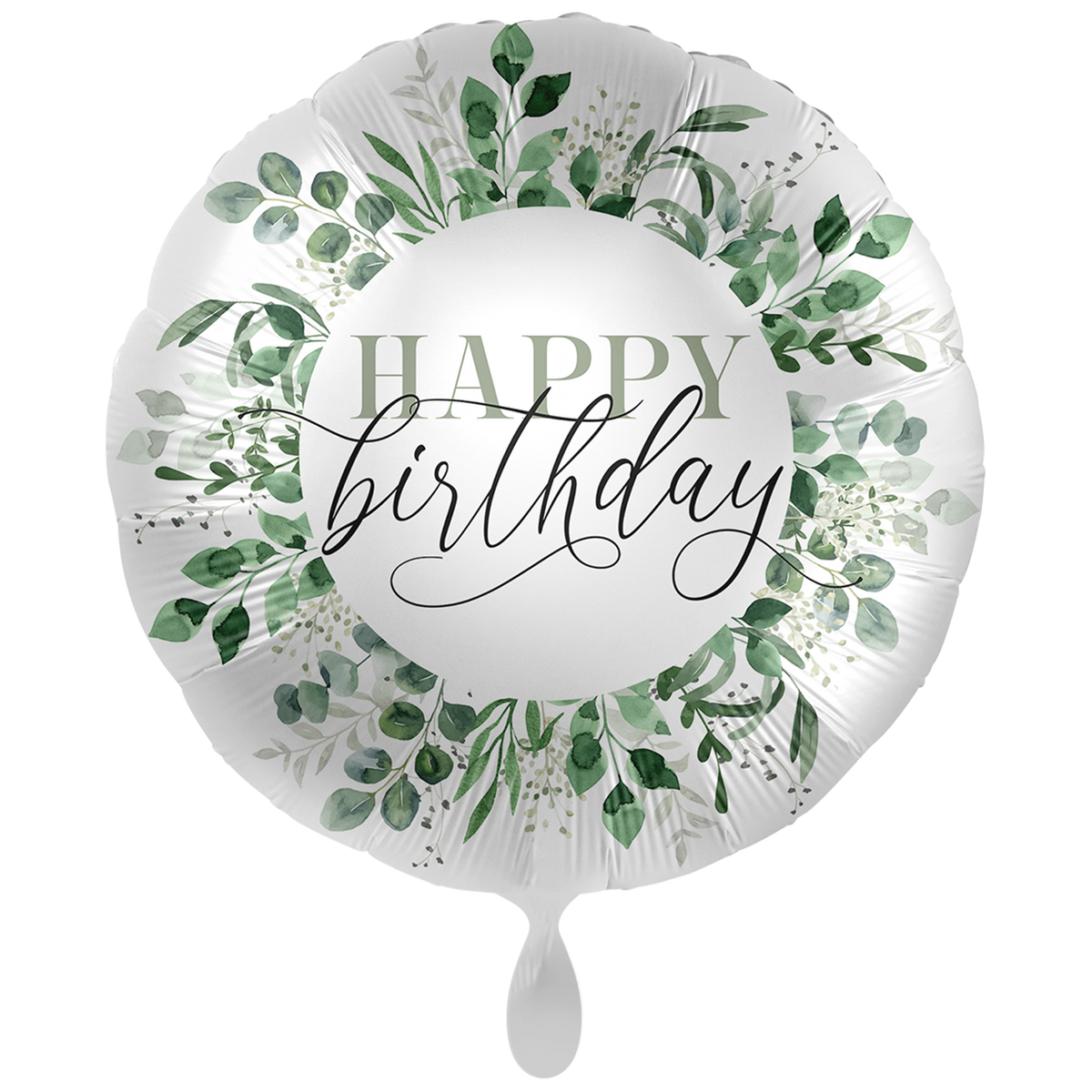1 Ballon XXL – Feuilles Vertes Naturelles pour votre Anniversaire – ENG
