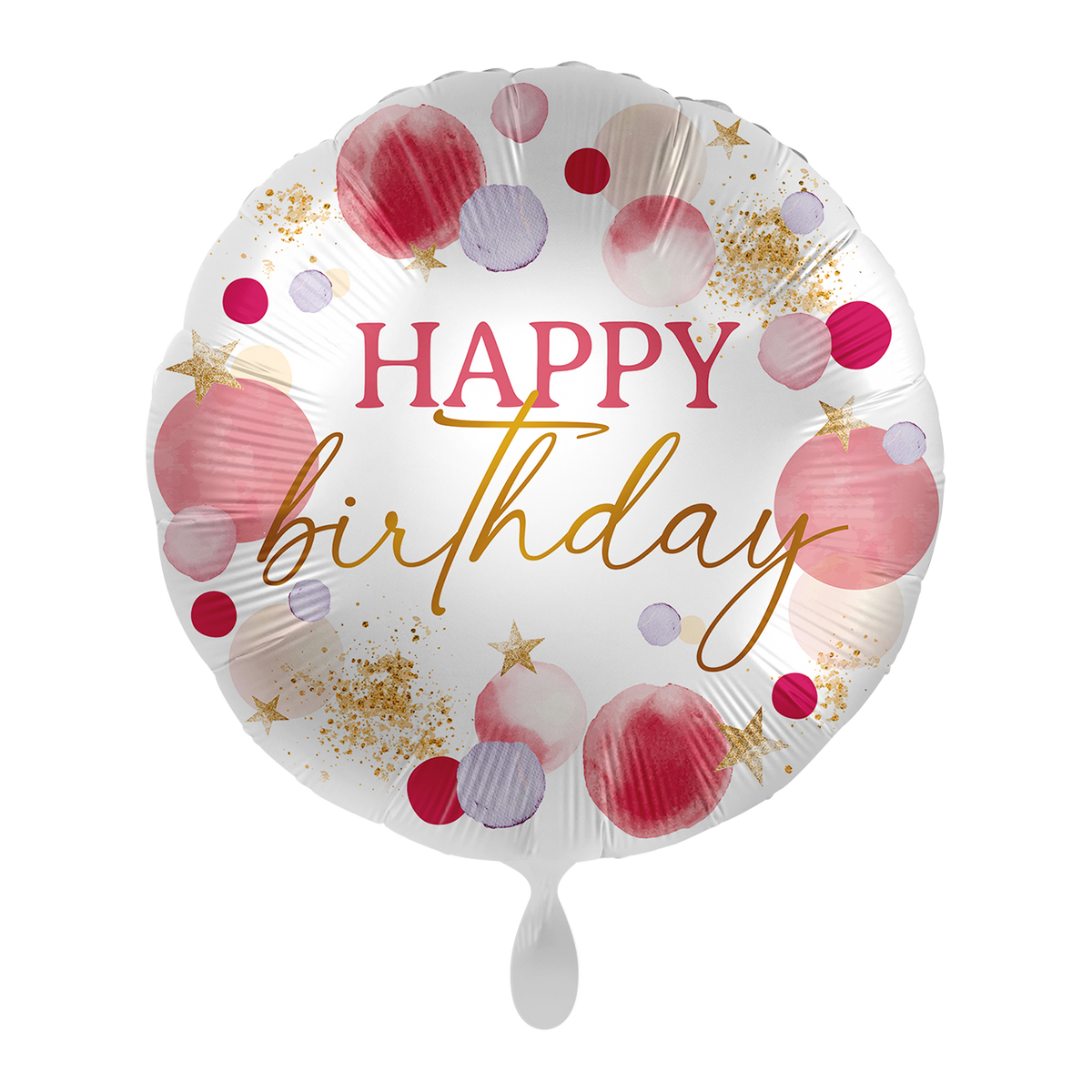 1 Ballon - Rose vif Anniversaire - FRA