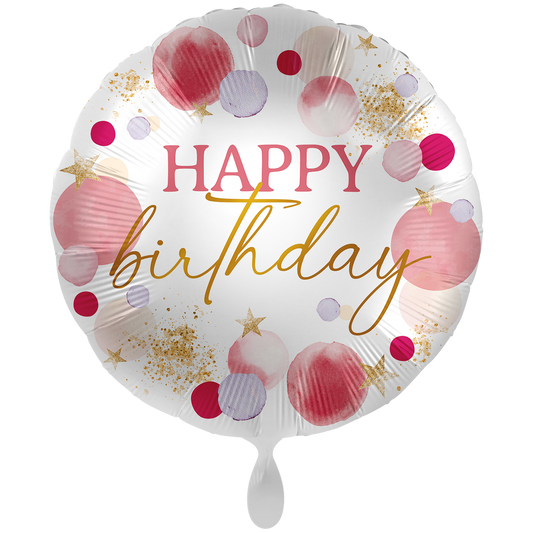 1 Ballon XXL - Sweet Pink Birthday - ENG
