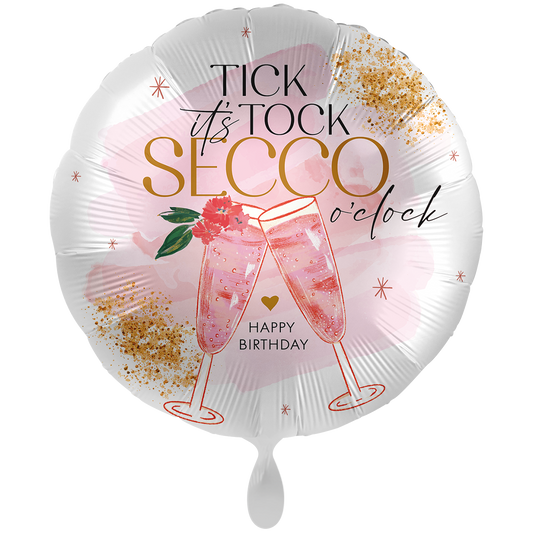 1 Ballon XXL - Roze & Shiny Secco Birthday - NL