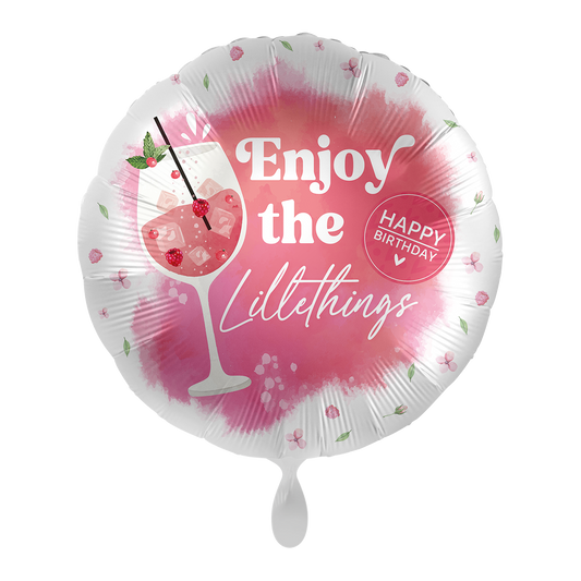 1 Ballon - Enjoy the Little Things Anniversaire - FRA