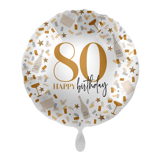 1 Ballon - Hello to Another Birthday 80 - ALL