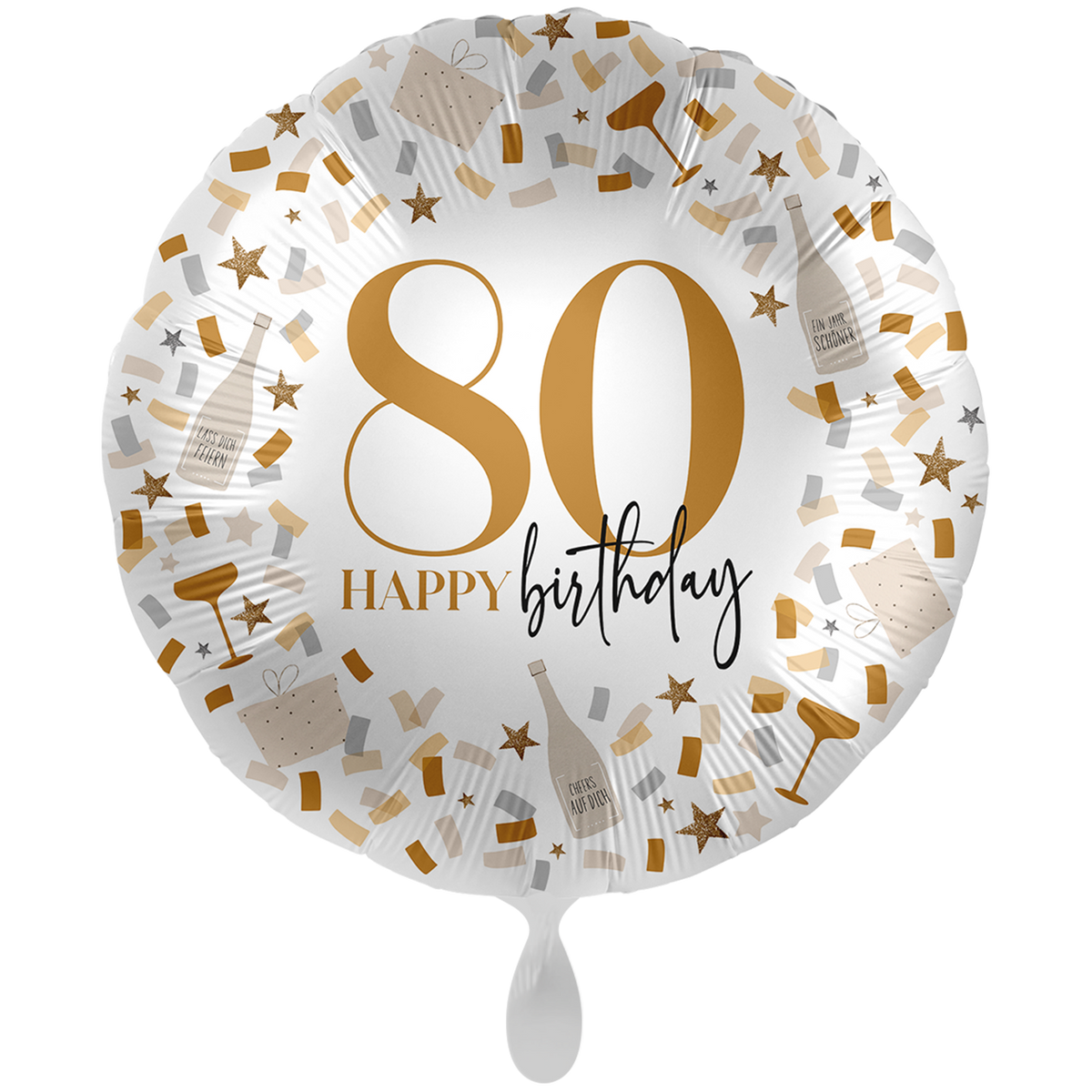 1 Ballon XXL - Hello to Another Birthday 80 - FRA