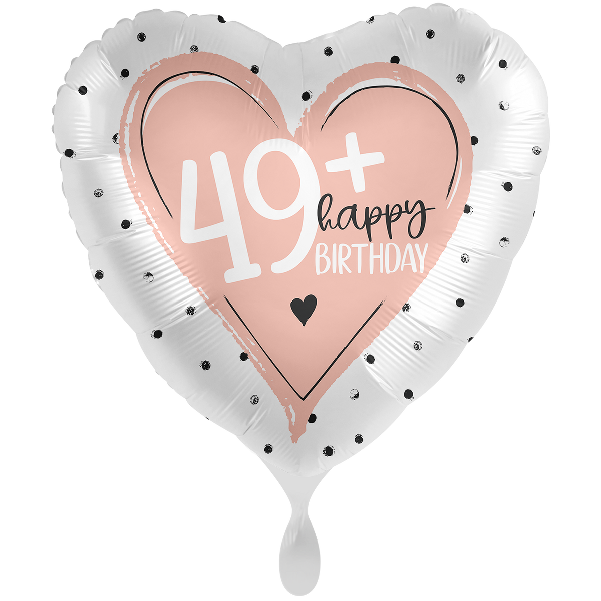 1 Ballon XXL - Brillant - 49+ Happy Birthday - ENG