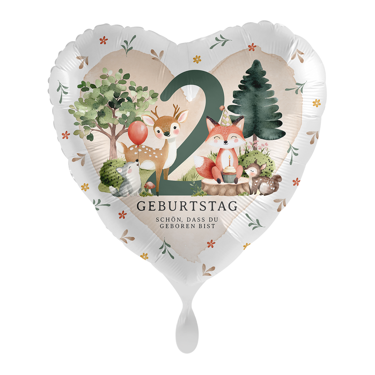 1 ballon - Fête forestière pour le 2e anniversaire - FR