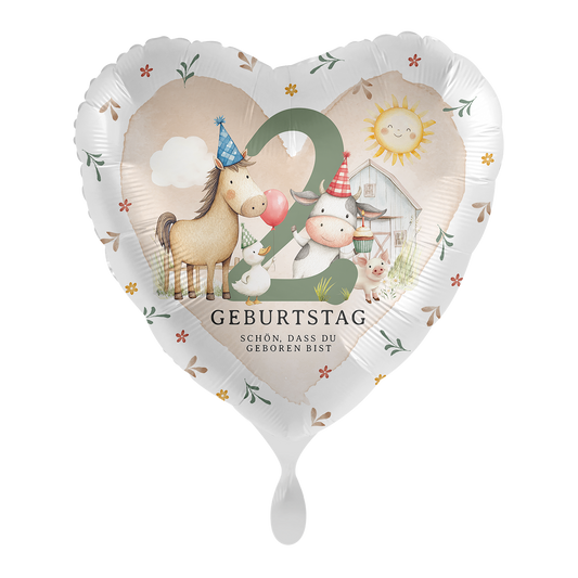 1 Ballon - Boerderijfeestje voor de 2e Verjaardag - NL