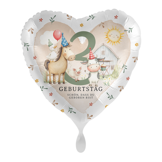 1 Ballon - Boerenfeestje voor de 3e verjaardag - NED