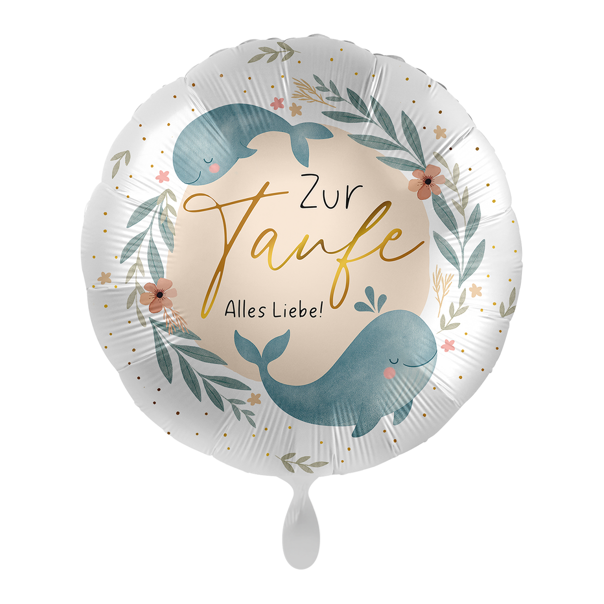 1 Ballon - Leuke walvissen voor de doop - NL
