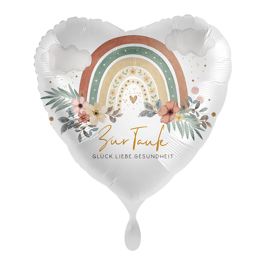 1 ballon - Bloesemregenboog voor doop - NED