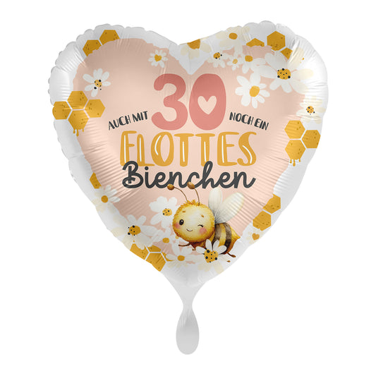 1 Ballon - Bee Happy - Happy Birthday 30 - ALL