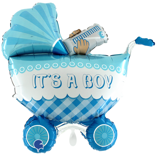1 Ballon XXL - It's A Boy Buggy 3D