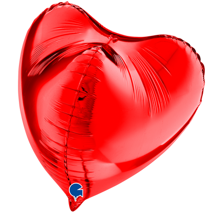 1 Ballon XL 3D - Cœur - Rouge