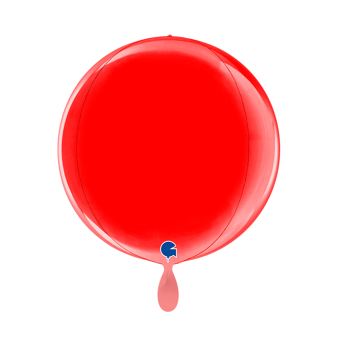 1 Ballon 4D - Globe - Rouge