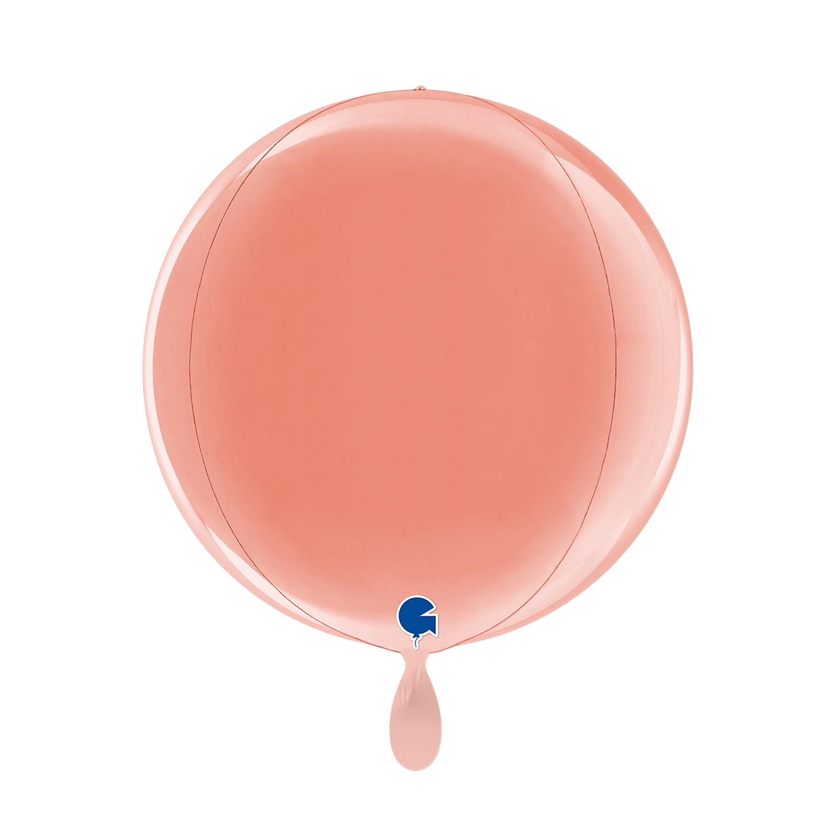 1 Ballon 4D - Globe - Roségold