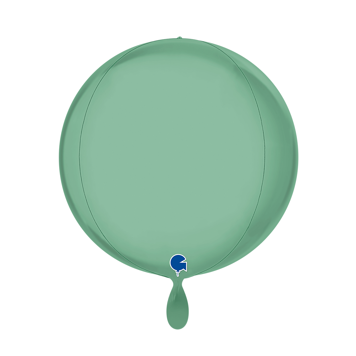 1 Ballon 4D - Globe - Platine Tiffany
