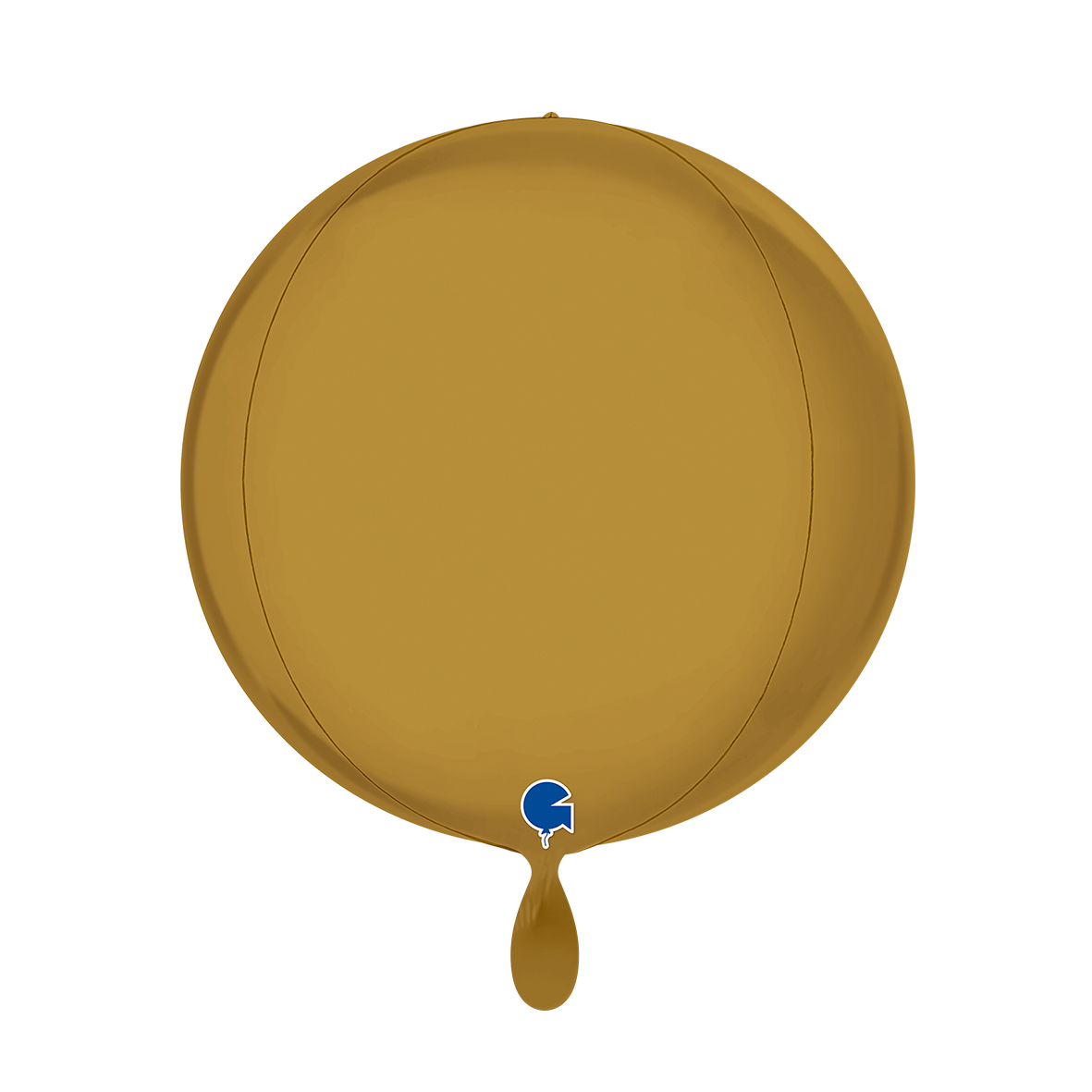 1 Ballon 4D - Globe - Or Satiné