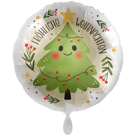 1 Ballon Géant XXL - Happy Christmas Tree - DEU