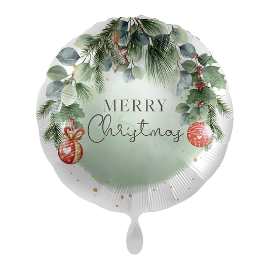 1 Ballon – Natürlicher Weihnachtskranz – NL