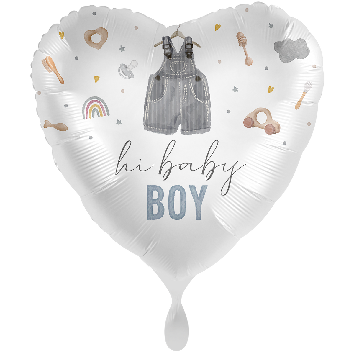 1 Ballon XXL - Cute Baby Boy Heart - ANG