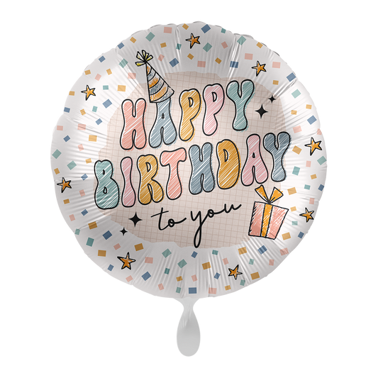 1 Ballon XXL - Funky Birthday Party - NL