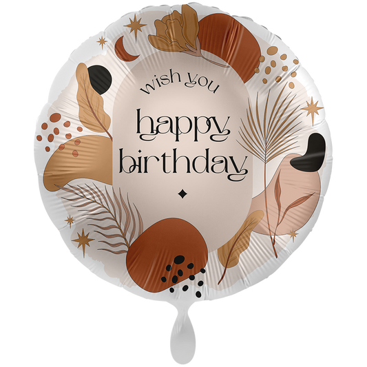 1 Ballon XXL - Blissful Birthday Vibes - EN