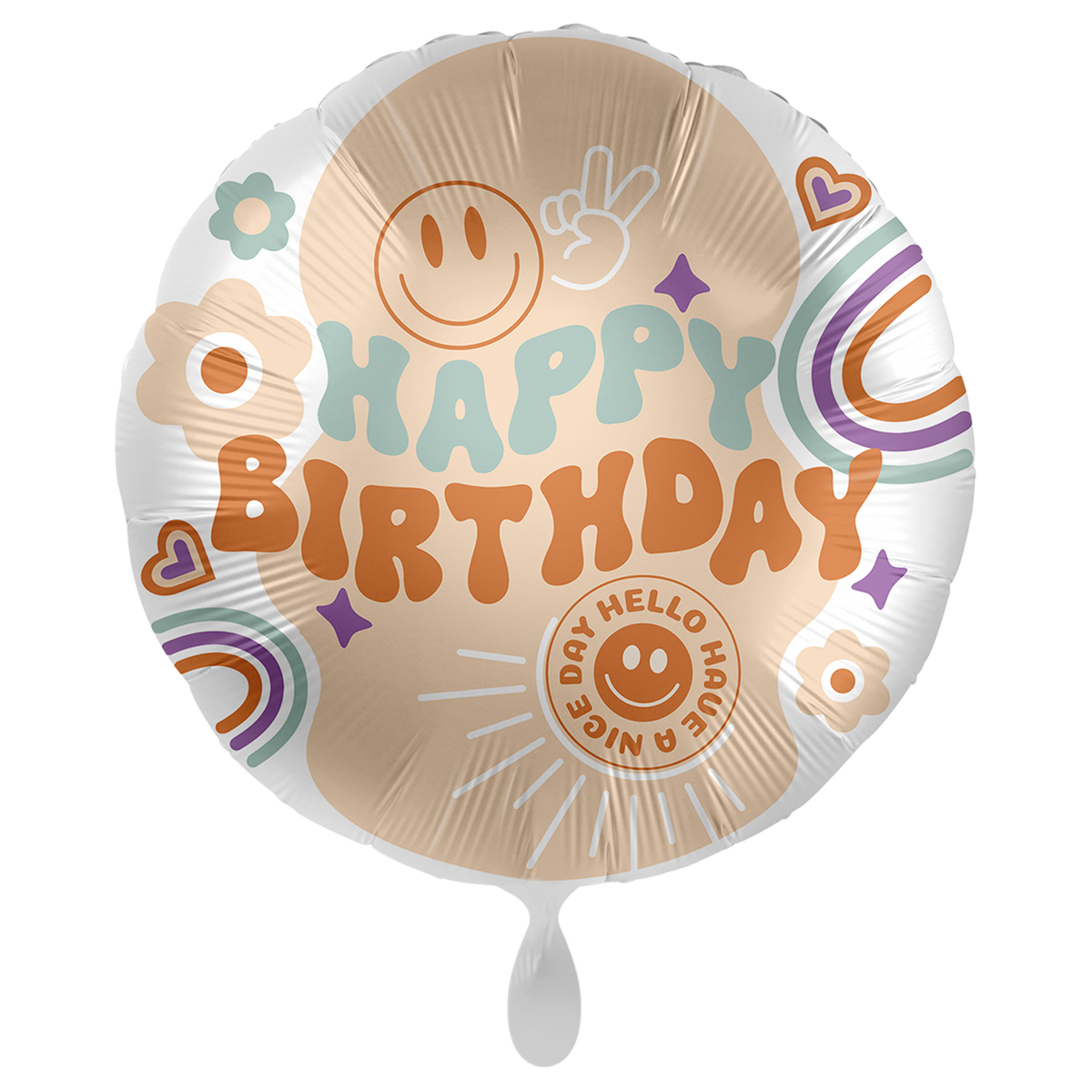 1 Ballon XXL - Anniversaire Hippie - FRA