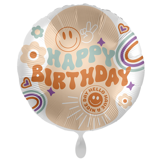 1 Ballon XXL - Anniversaire Hippie - FRA