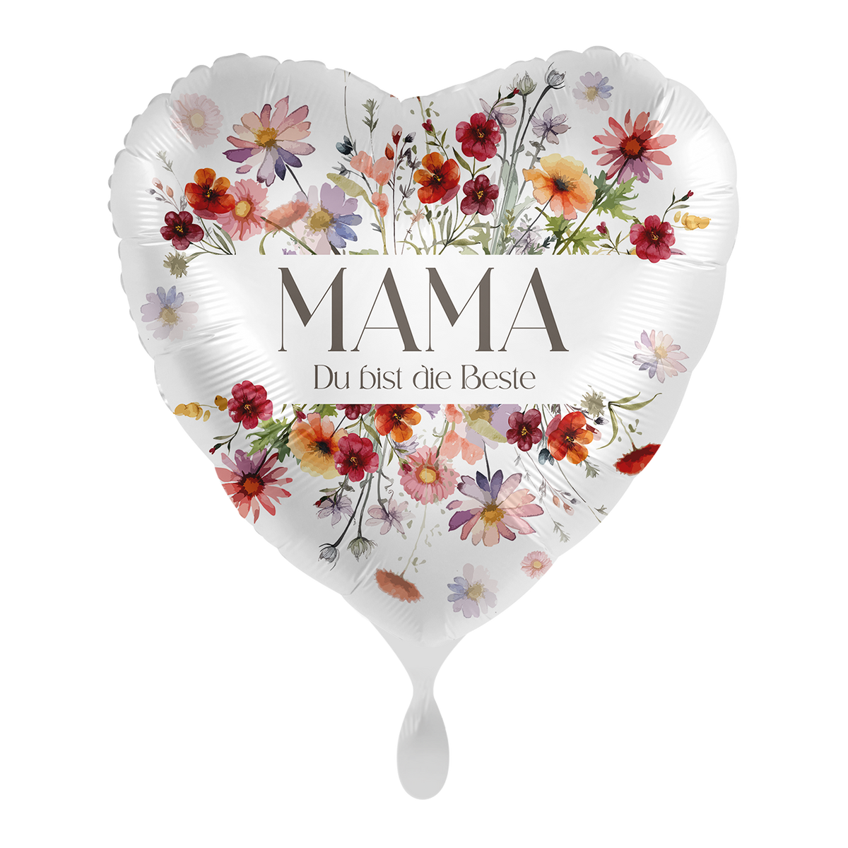 1 Ballon - Fleurs pour la meilleure maman - FRA