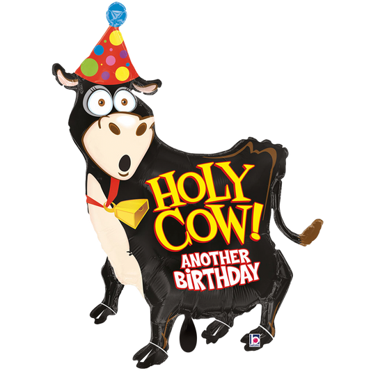 1 Ballon XXL - Joyeux Anniversaire Vache Sacrée