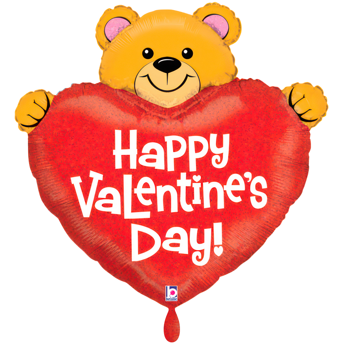 1 Ballon XXL - Ours cœur Saint-Valentin