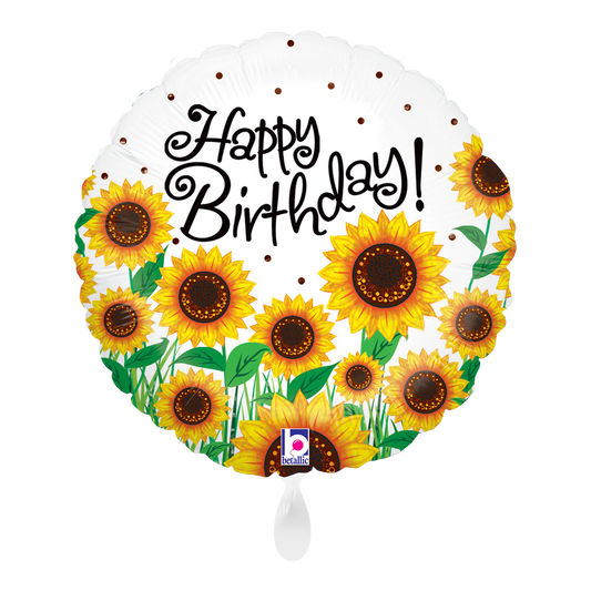 1 ballon - Soleil Tournesols Anniversaire