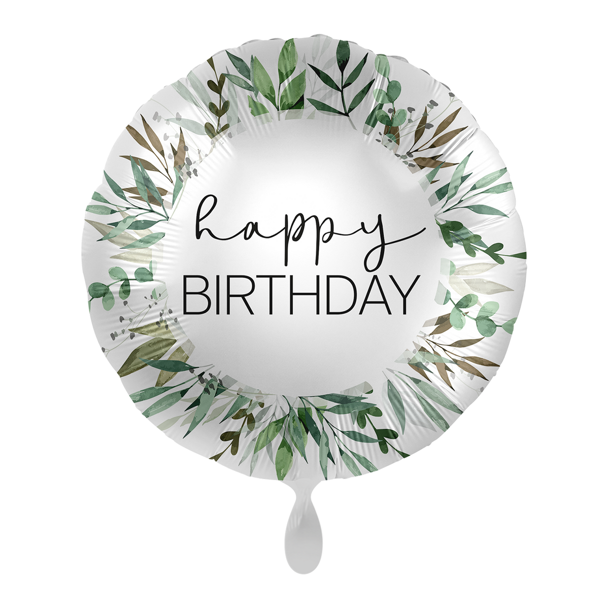 1 Ballon – Verjaardag met natuurlijke groenversiering – NL