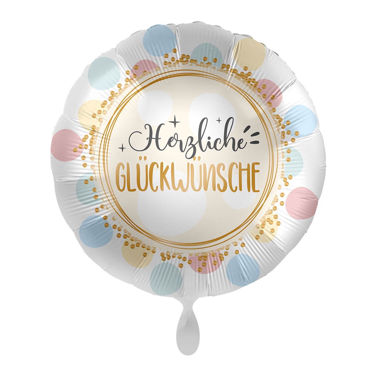 1 Ballon - Anniversaire Pois Arc-en-ciel - DEU