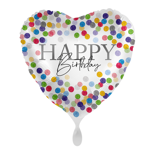1 Ballon - Konfetti Geburtstag - FRA