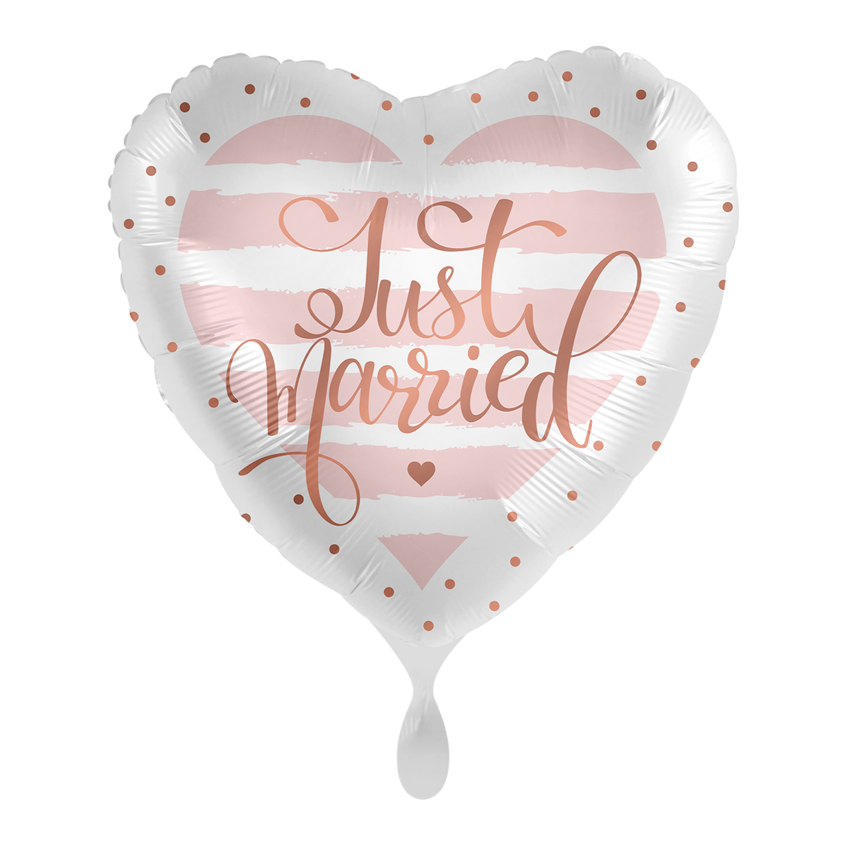 1 Ballon - Just Married Rose - FR